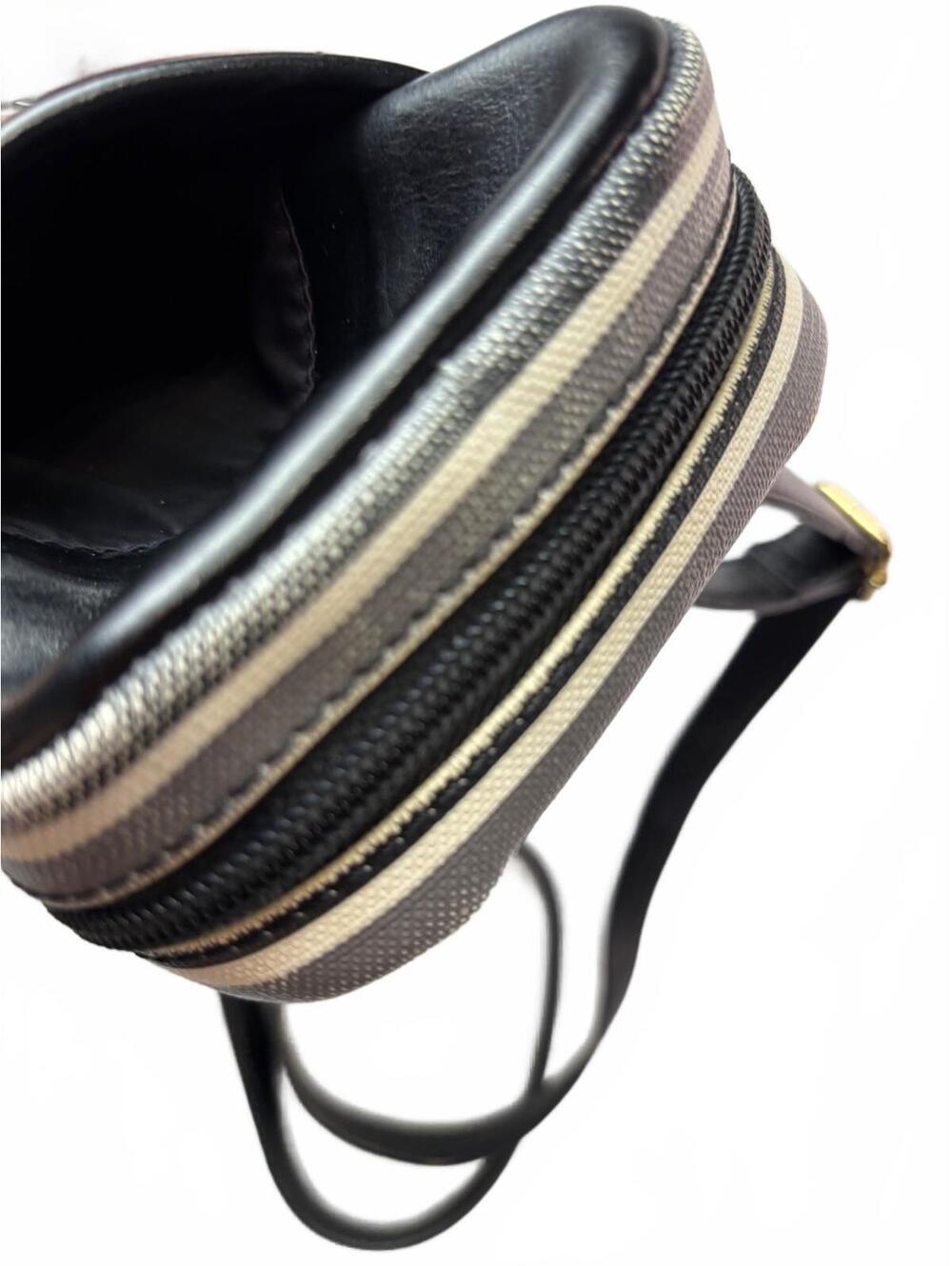 Tommy Hilfiger Black and White Striped Crossbody Bag - Picture 6 of 9